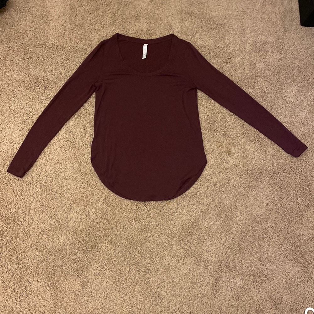 Maroon Athleta long sleeve